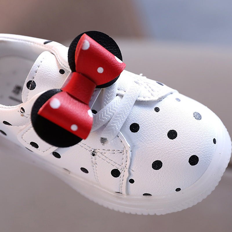 Light - up Shoes Girls Bowknot LED Light - up Shoes Breathable Baby Girls Shoes - PratSN
