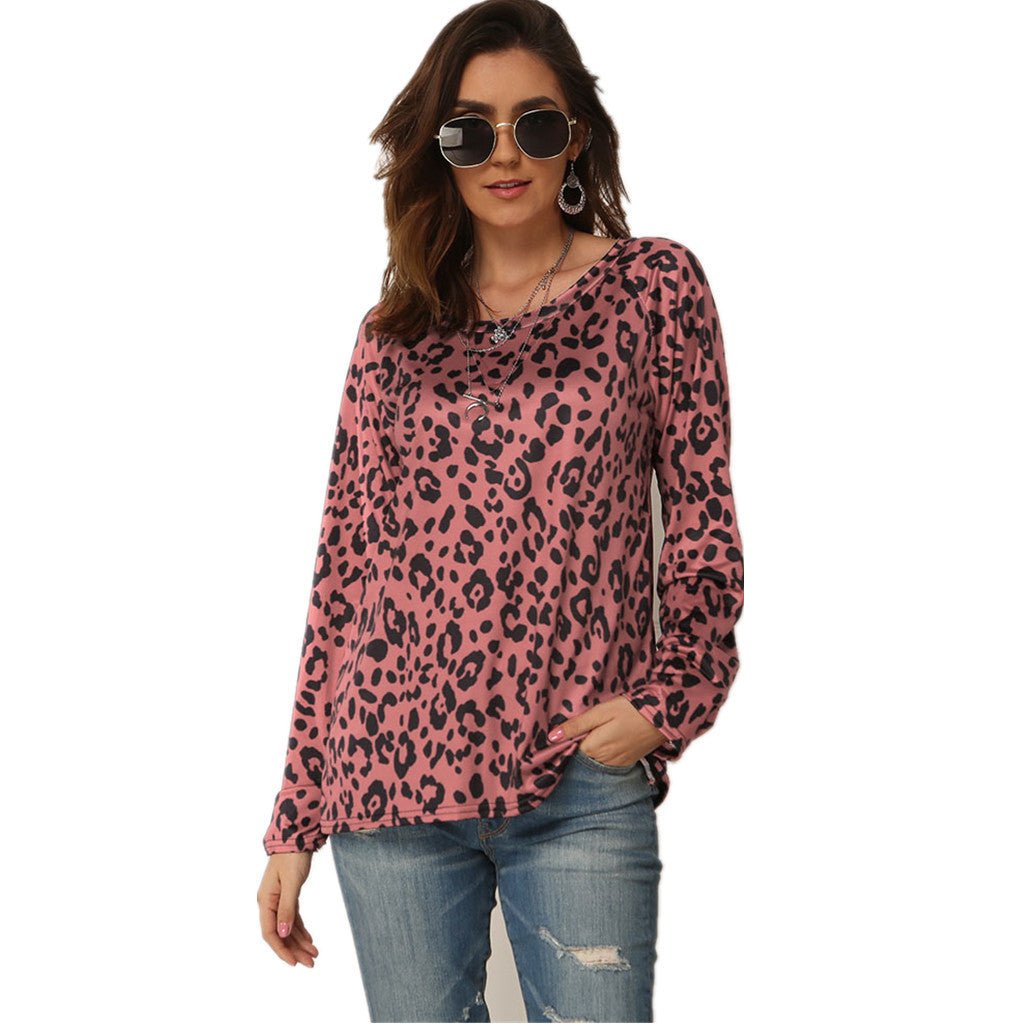 Long sleeve printed off - shoulder T-shirt - PratSN