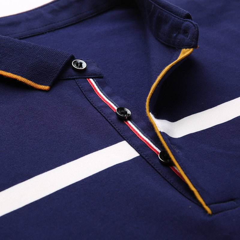 Long sleeve T-shirt stripe cotton bottomed Shirt Top - PratSN