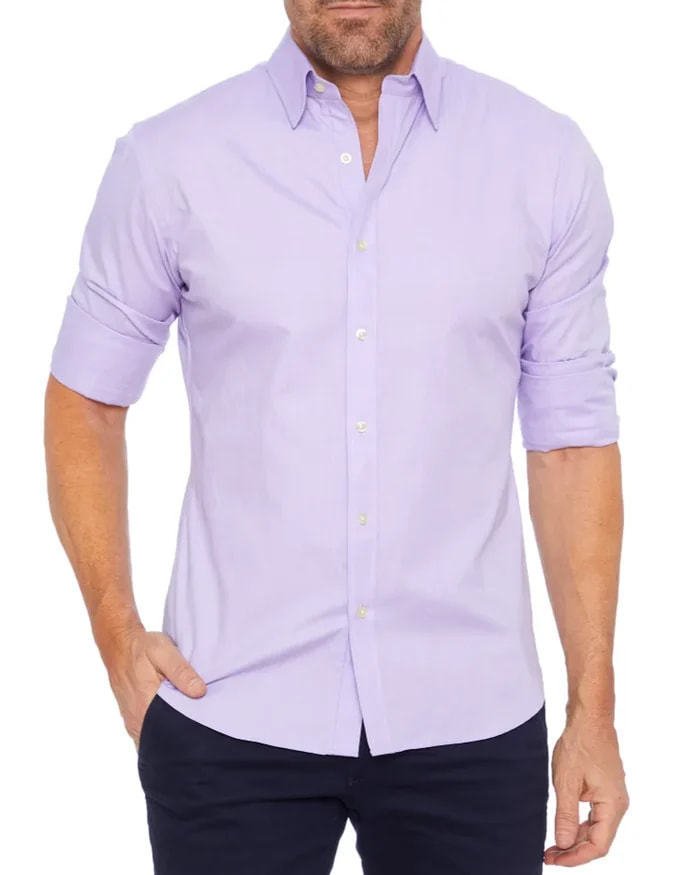 Long Sleeve Zipper Shirt With Button Design Fashion Lapel Tops For Mens Clothing - PratSN