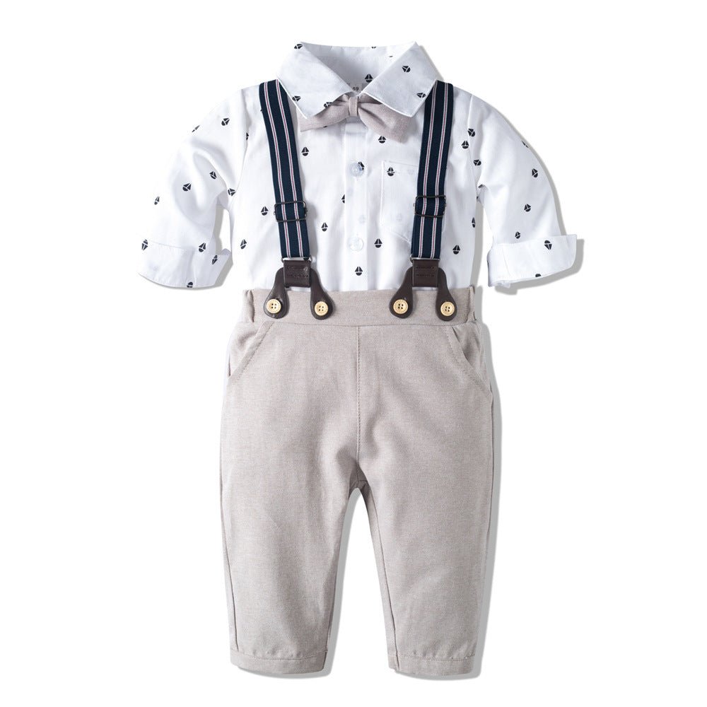 Long - sleeved Romper Suit, Baby Clothes, Gentleman's Clothes - PratSN