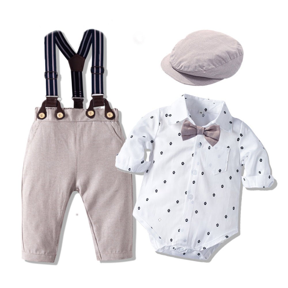 Long - sleeved Romper Suit, Baby Clothes, Gentleman's Clothes - PratSN
