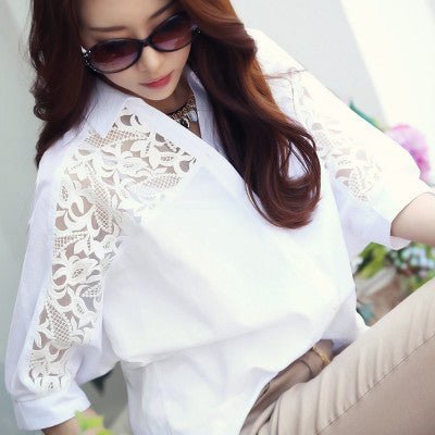 Loose Five - point Mid - sleeve Short - sleeved Shirt - PratSN