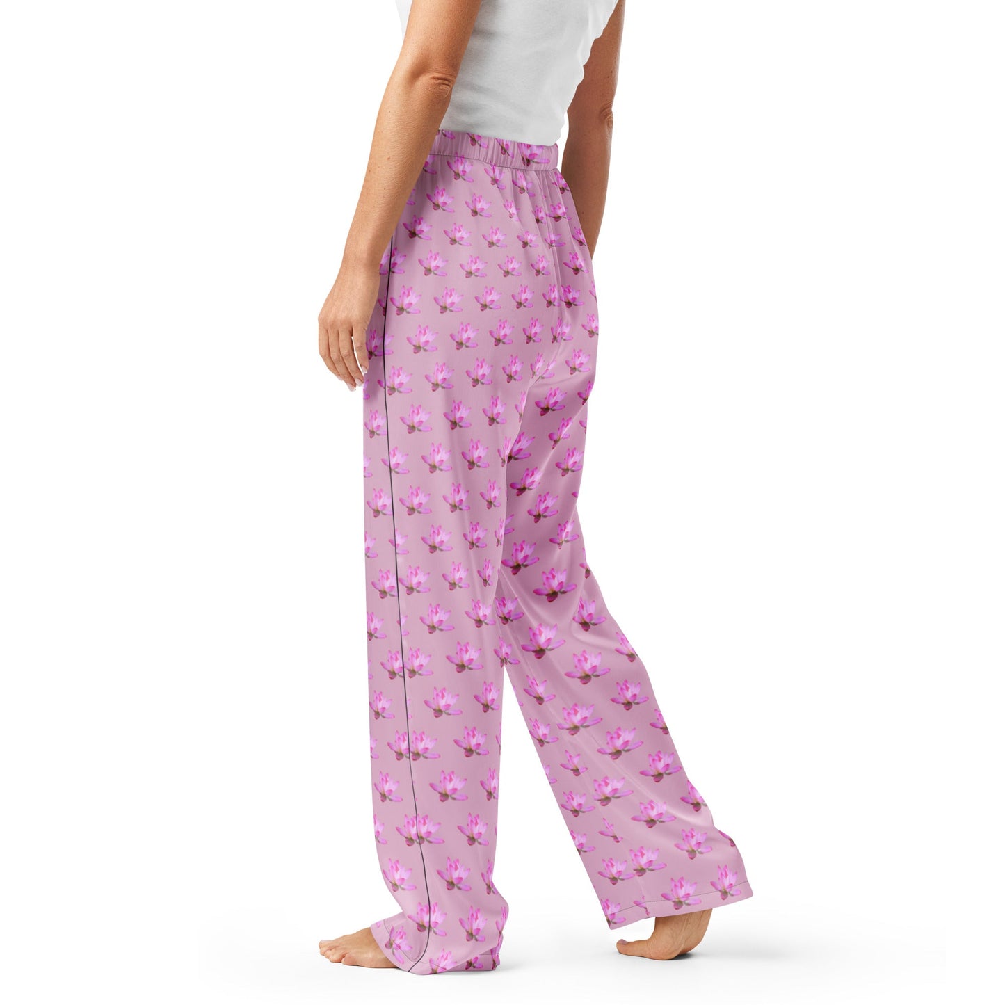 Lotus Flower Print - Feminine Women’s pajama pants - PratSN