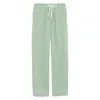 M - 3XL European and American Men's Simple and Fashionable Solid Color Casual Cotton and Linen Pants Lace up Loose Pants - PratSN