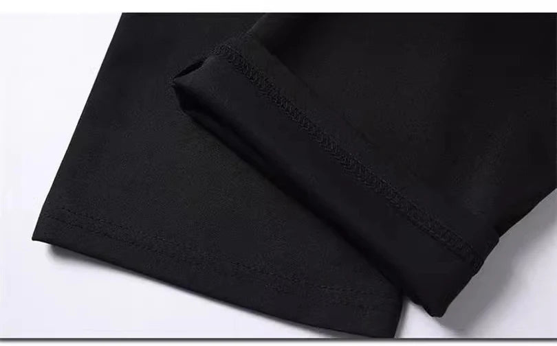 Male Pants Stretch Solid Black Smart Casual Men's Trousers Office Quick Dry Suit Pants New Spring Autumn Korean Straight Pants - PratSN