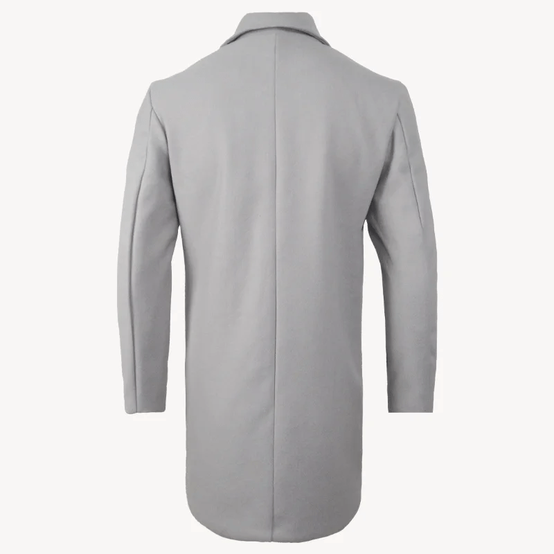 Male Streetwear Jackets Man's Solid Color Casual Outerwear And Coats Single Breasted Lapel Wool Men's Jacket For Spring Winter - PratSN