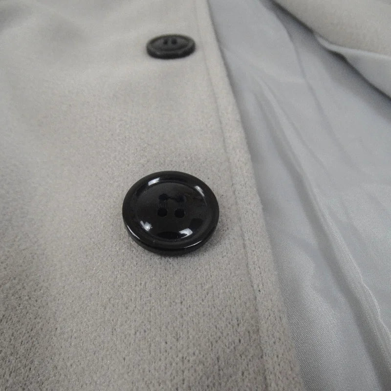 Male Streetwear Jackets Man's Solid Color Casual Outerwear And Coats Single Breasted Lapel Wool Men's Jacket For Spring Winter - PratSN