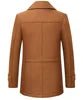 Maz2111 - Fall Winter Double Collar Woolen Men's Coat Casual Long Cotton Padded Men's Windbreaker - PratSN
