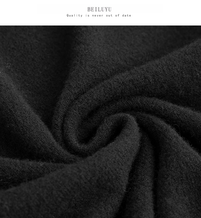 Men 100% Merino Wool Sweater V - Neck Pullover Autumn Winter Cashmere Warm Solid Knitwear Clothes Business Bottoming Soft Tops - PratSN