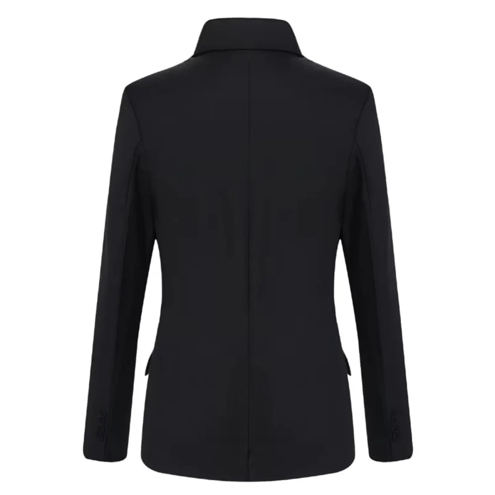 Men Blazer Single Button Cardigan Full Sleeve Slim Fit Turn Down Collar Top Blazer Solid Smart Casual Outwear Spring 2025 - PratSN