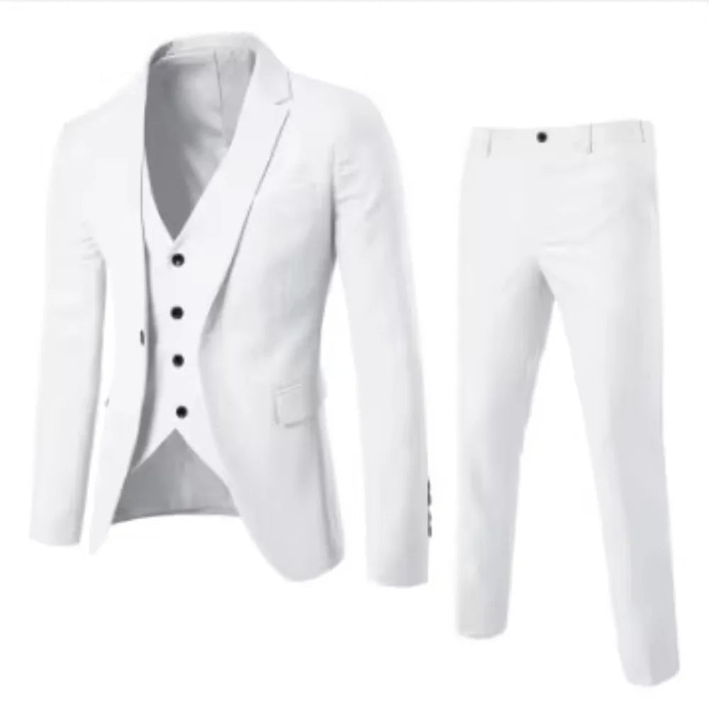 Men Blazer Single Button Cardigan Full Sleeve Slim Fit Turn Down Collar Top Blazer Solid Smart Casual Outwear Spring 2025 - PratSN