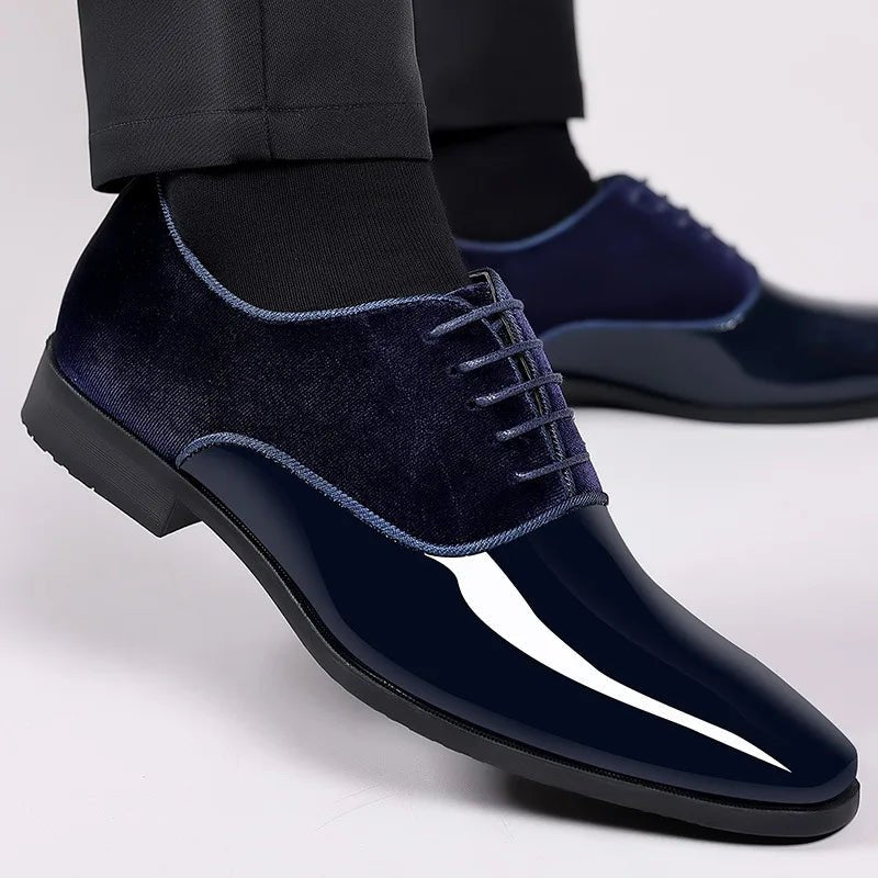 Men Casual Business Shoes Lace Up Formal Office Work Shoes for Male Party Wedding - PratSN