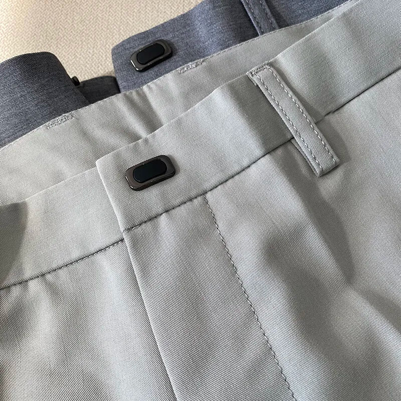 Men Dress Pants Thin Suit Pants Stretch Slim Formal Trousers Calça Masculina Solid Casual Pantalone Hombre Fashion Men Clothing - PratSN