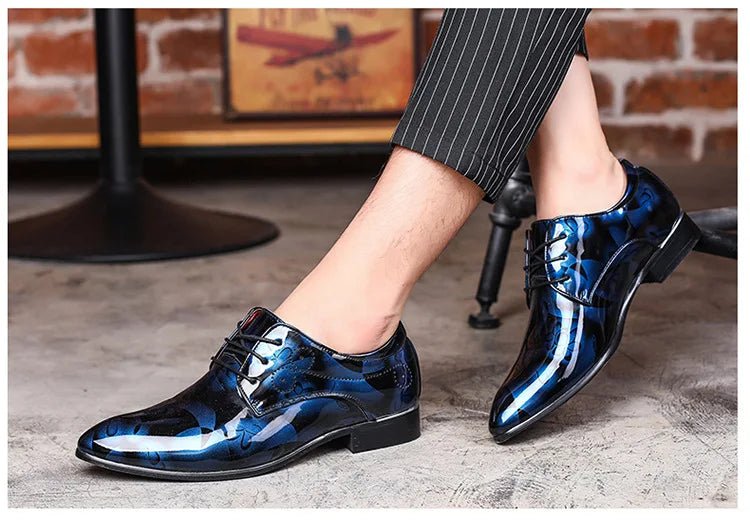 Men Dress Shoes Formal Shoes Leather Luxury Fashion Groom Wedding Shoes 37 - 50 - PratSN