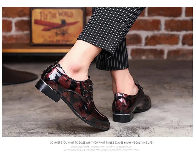 Men Dress Shoes Formal Shoes Leather Luxury Fashion Groom Wedding Shoes 37 - 50 - PratSN