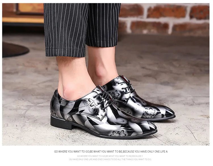 Men Dress Shoes Formal Shoes Leather Luxury Fashion Groom Wedding Shoes 37 - 50 - PratSN
