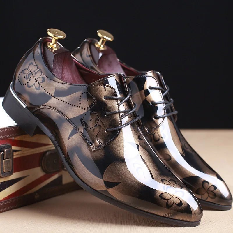 Men Dress Shoes Formal Shoes Leather Luxury Fashion Groom Wedding Shoes 37 - 50 - PratSN