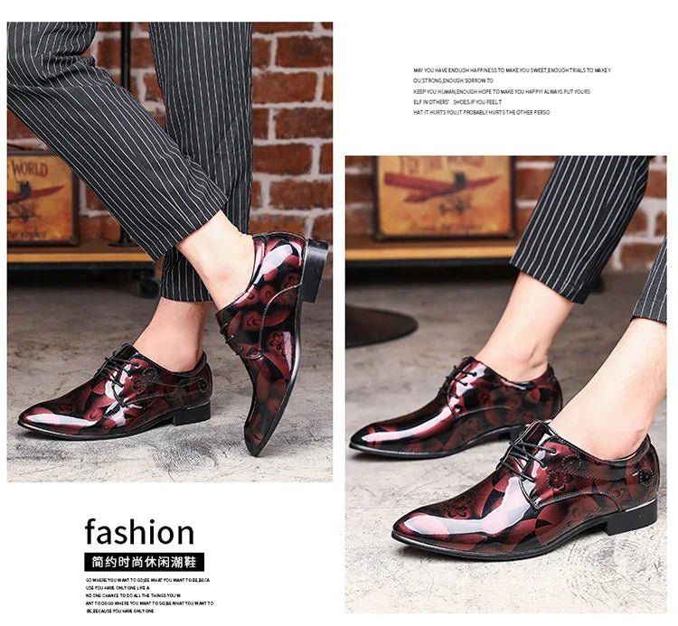 Men Dress Shoes Formal Shoes Leather Luxury Fashion Groom Wedding Shoes 37 - 50 - PratSN