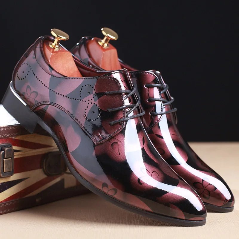 Men Dress Shoes Formal Shoes Leather Luxury Fashion Groom Wedding Shoes 37 - 50 - PratSN