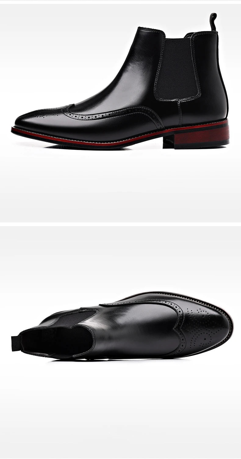 Men Fashion British Style Short Boots Casual Business Shoes - PratSN