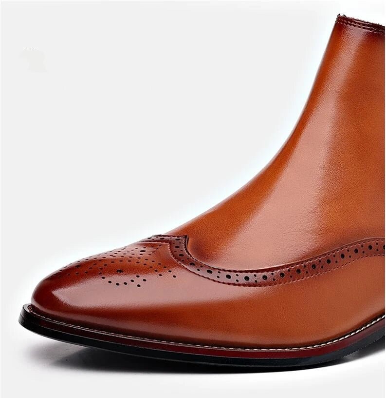Men Fashion British Style Short Boots Casual Business Shoes - PratSN