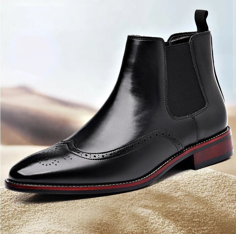 Men Fashion British Style Short Boots Casual Business Shoes - PratSN