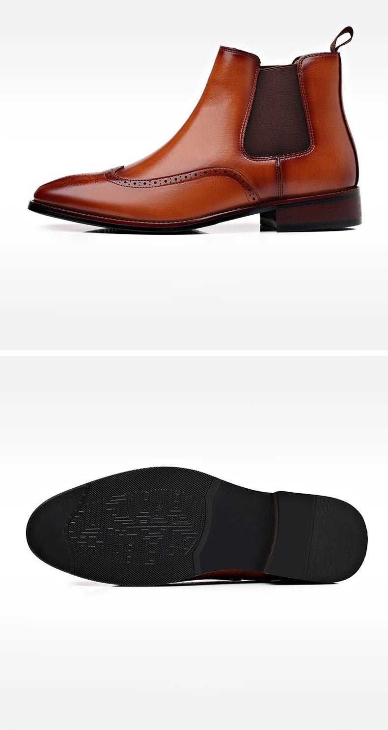 Men Fashion British Style Short Boots Casual Business Shoes - PratSN