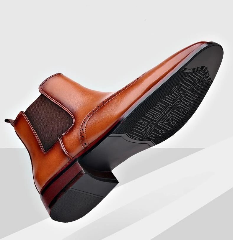 Men Fashion British Style Short Boots Casual Business Shoes - PratSN