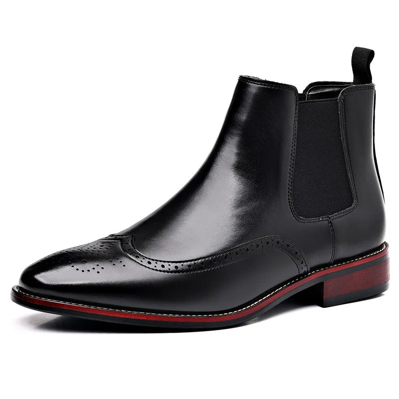 Men Fashion British Style Short Boots Casual Business Shoes - PratSN