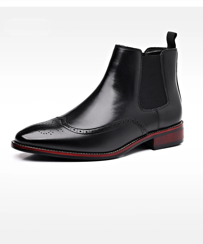 Men Fashion British Style Short Boots Casual Business Shoes - PratSN