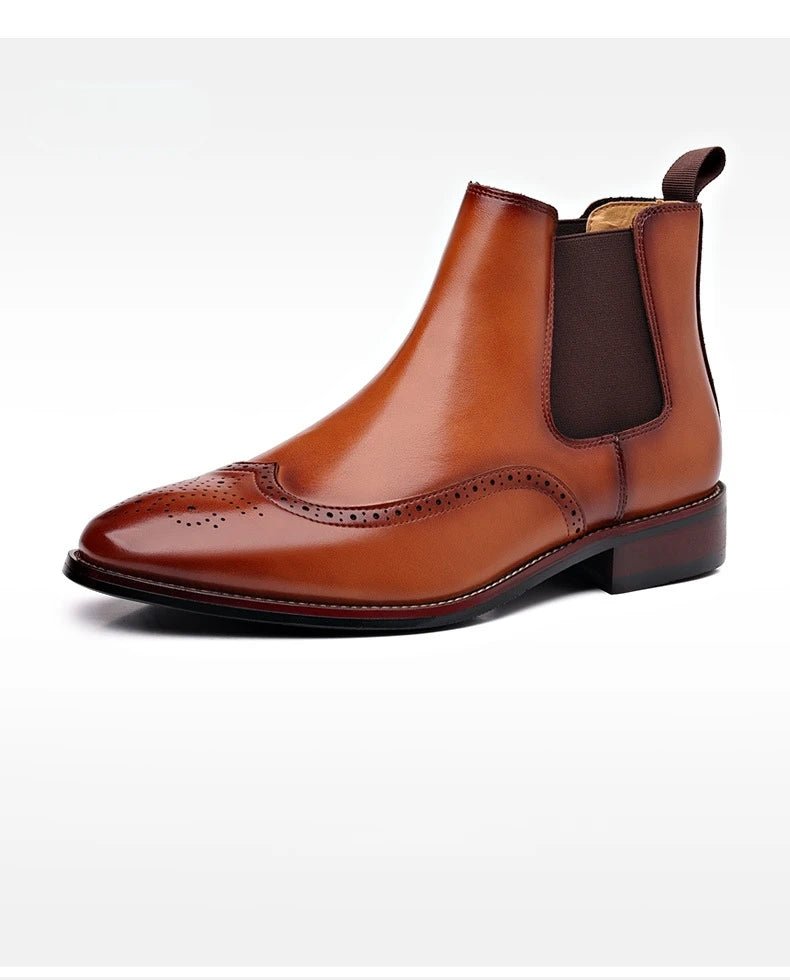 Men Fashion British Style Short Boots Casual Business Shoes - PratSN