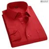 Men Plus Large Size Slim Fit Business Casual Long Sleeved Classic Striped Social Dress Shirts - PratSN