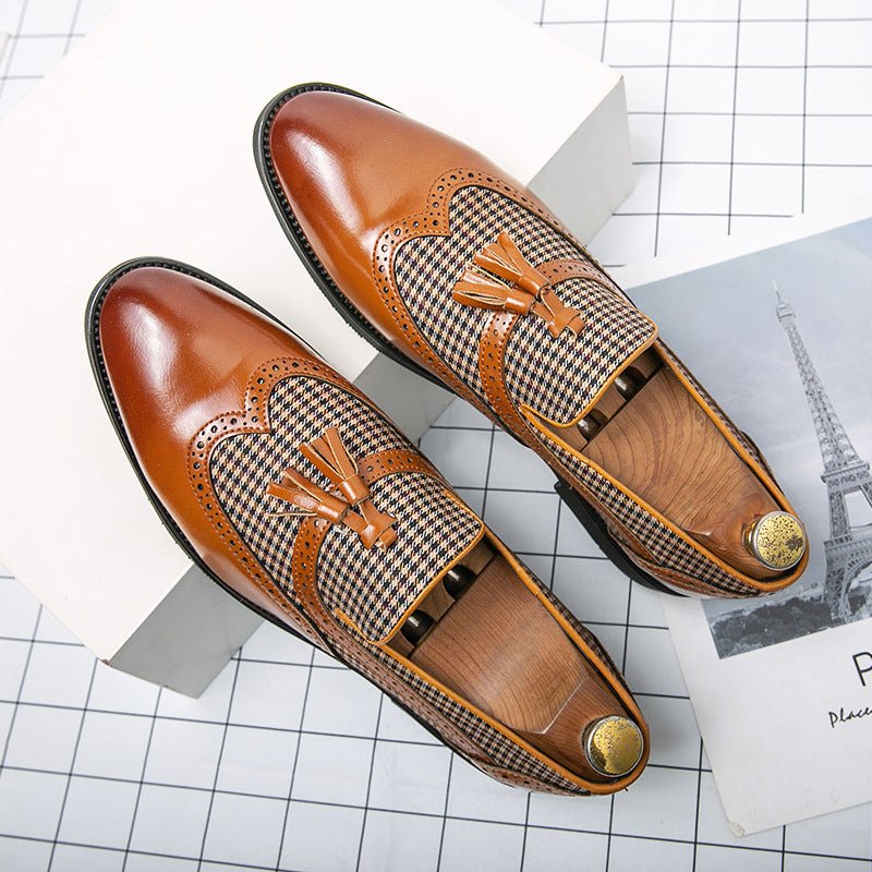 Men's British - style Business Casual Leather Shoes - PratSN
