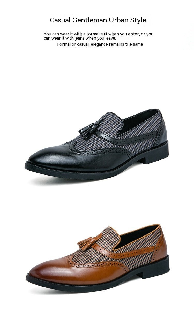 Men's British - style Business Casual Leather Shoes - PratSN