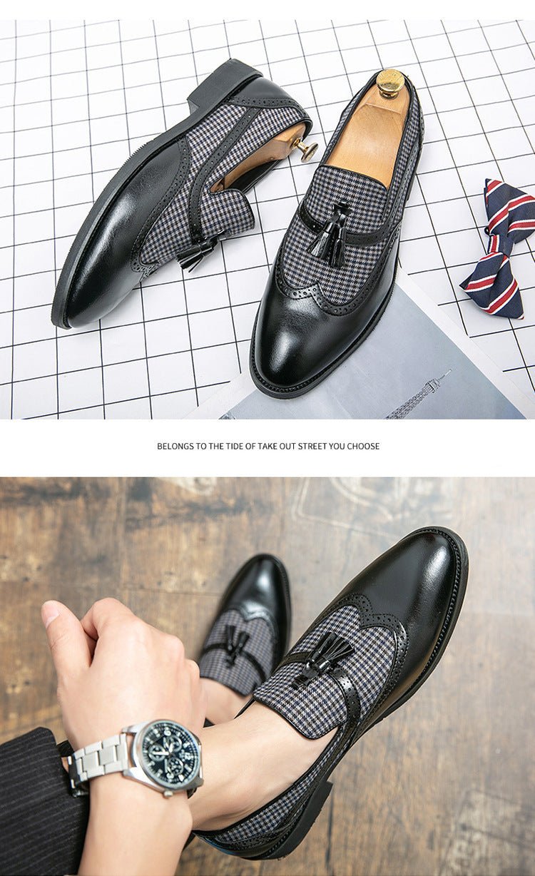 Men's British - style Business Casual Leather Shoes - PratSN