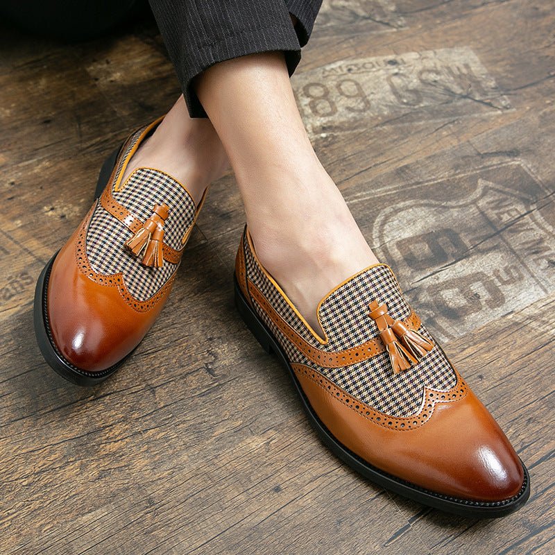 Men's British - style Business Casual Leather Shoes - PratSN