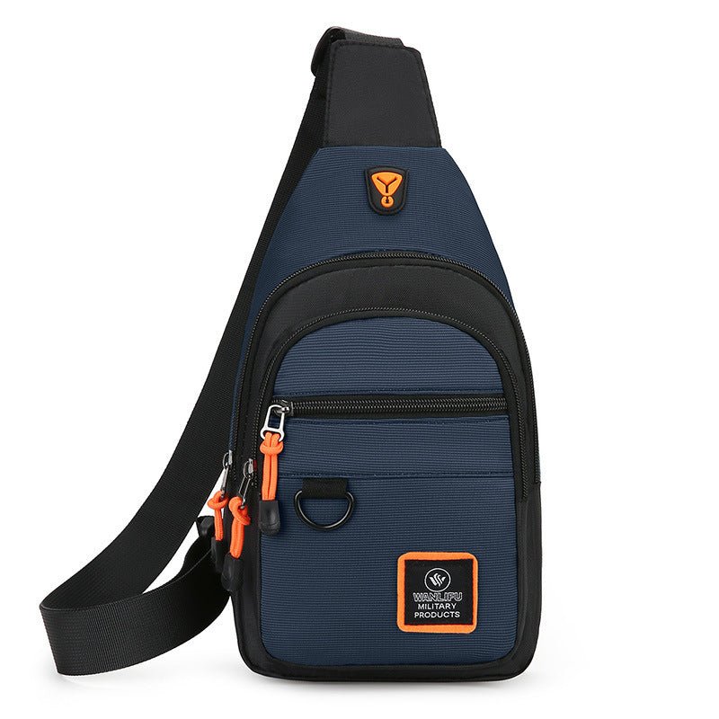 Men's Business Chest Bag Multi - layer One Shoulder Crossbody Bag - PratSN
