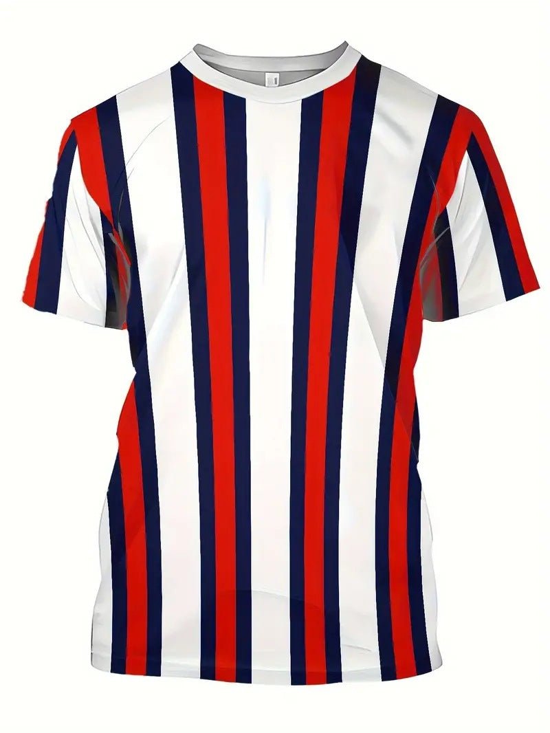 Men's Carnival Fashion Striped T-shirt - PratSN