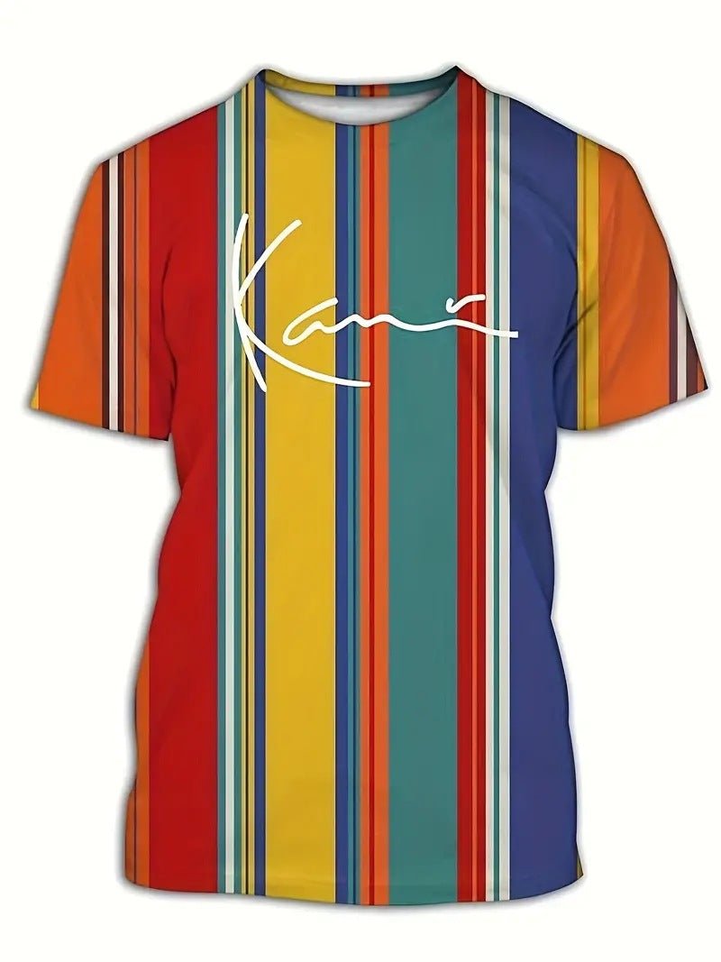 Men's Carnival Fashion Striped T-shirt - PratSN