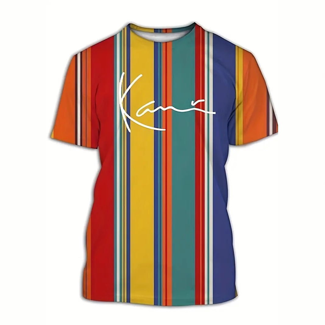 Men's Carnival Fashion Striped T-shirt - PratSN