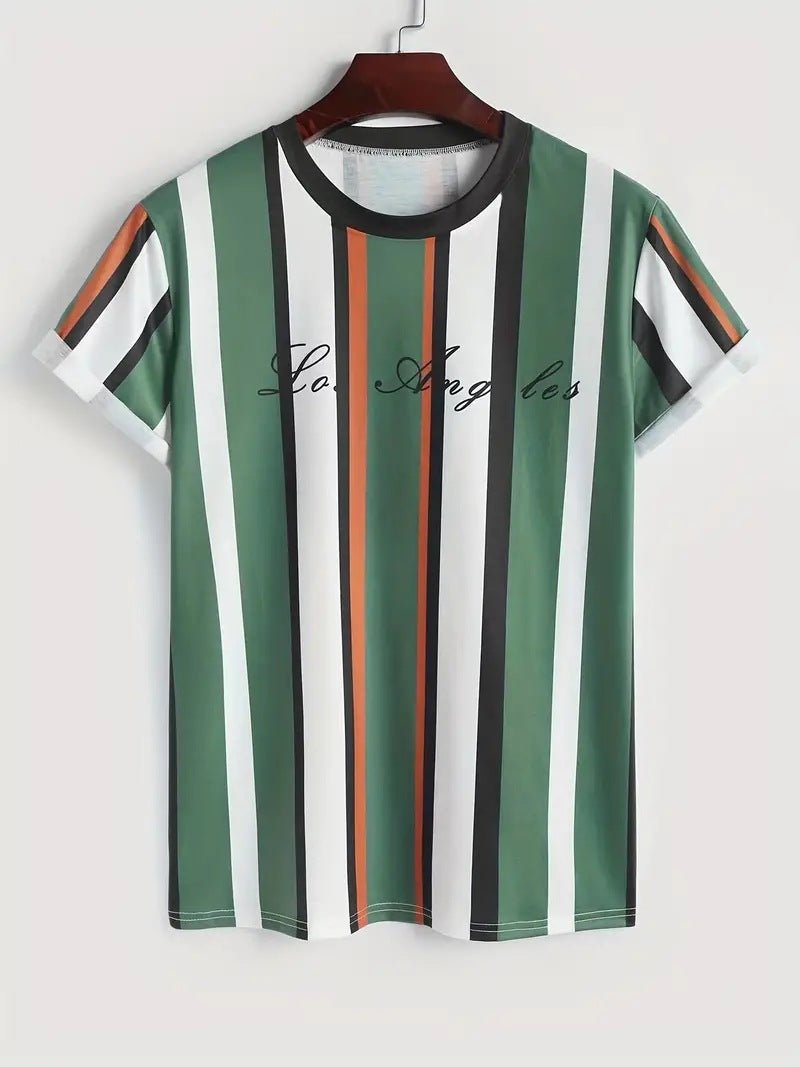 Men's Carnival Fashion Striped T-shirt - PratSN