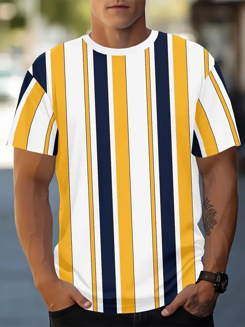 Men's Carnival Fashion Striped T-shirt - PratSN