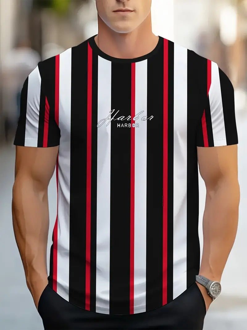 Men's Carnival Fashion Striped T-shirt - PratSN
