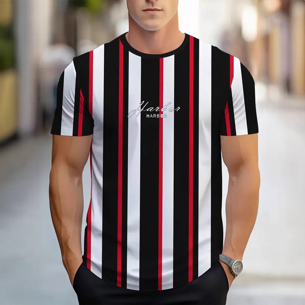 Men's Carnival Fashion Striped T-shirt - PratSN