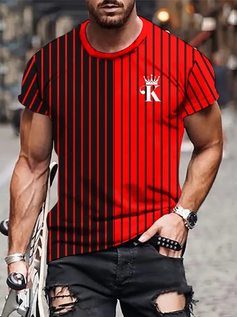Men's Carnival Fashion Striped T-shirt - PratSN