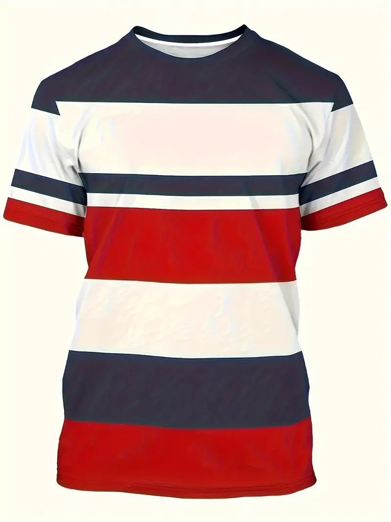 Men's Carnival Fashion Striped T-shirt - PratSN