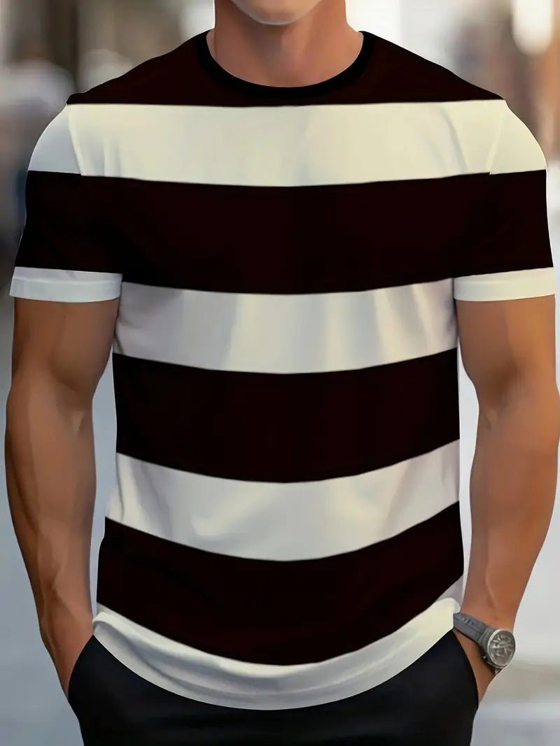 Men's Carnival Fashion Striped T-shirt - PratSN