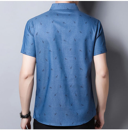 Men's cotton business short sleeve shirt - PratSN