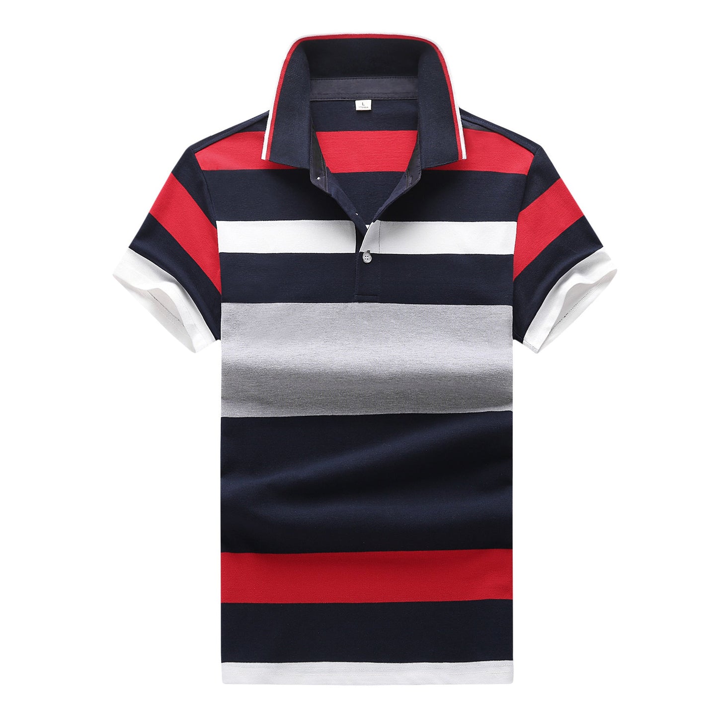 Men's Cotton Polo Shirt Short Sleeve T-Shirt - PratSN